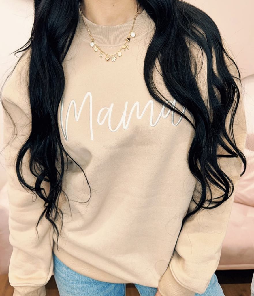 Embroidered Mama Women's Sweatshirt