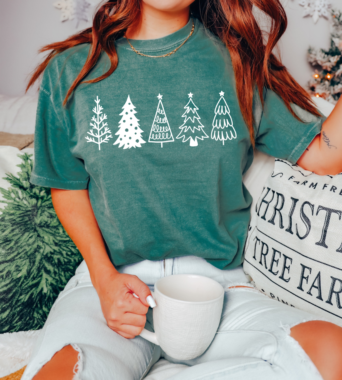 Blue Spruce Pine Christmas Tee
