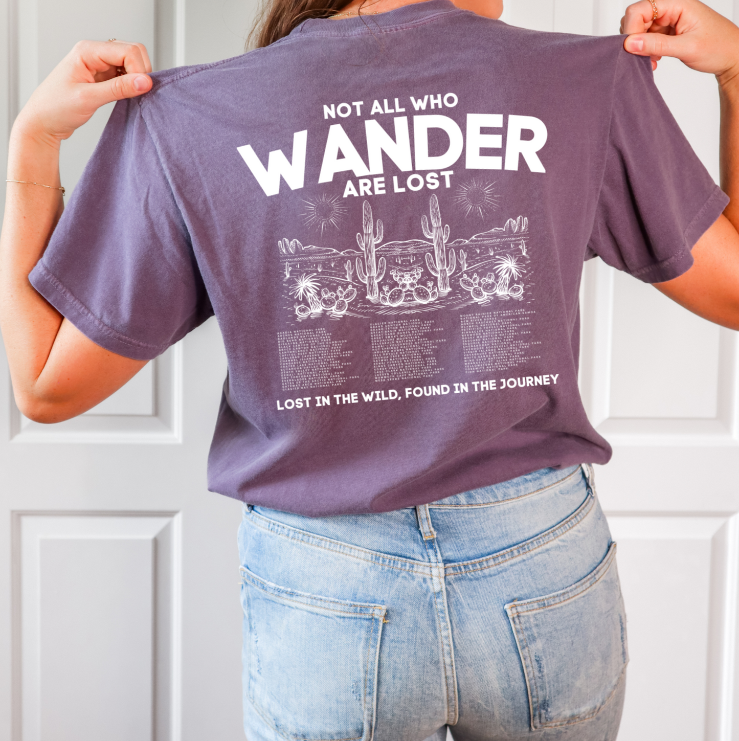 Not All Who Wander Vintage Style Comfort Color Tshirt