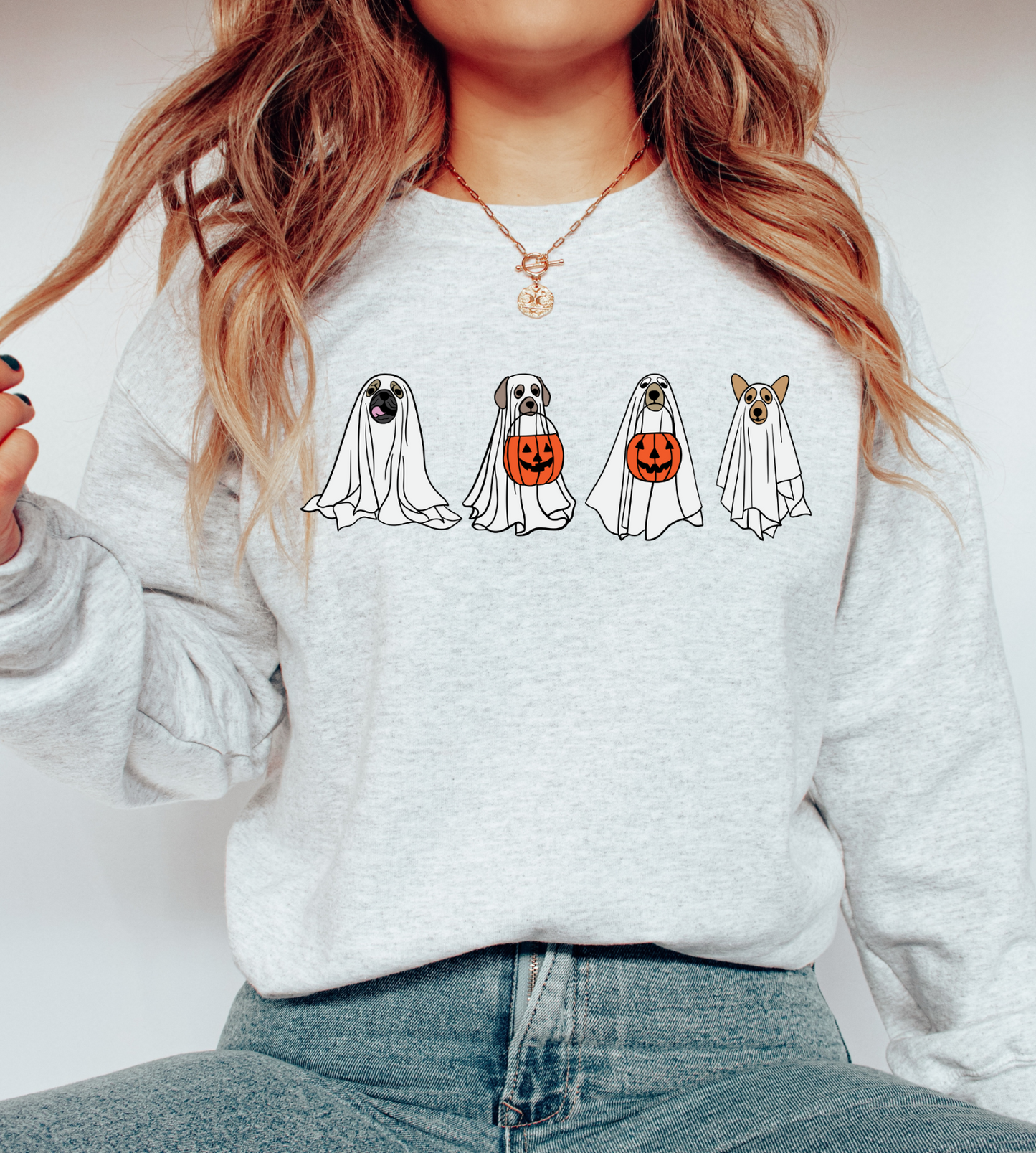 Ghost Dogs Ash Crewneck