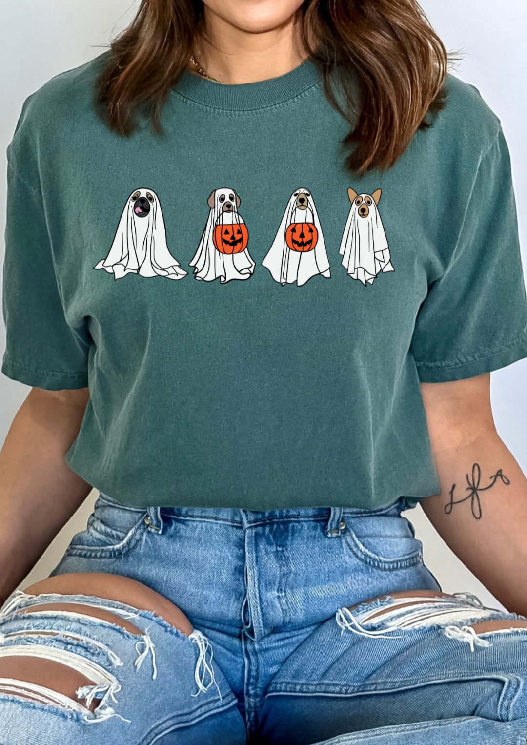 Blue Spruce Ghost Dog Tshirt