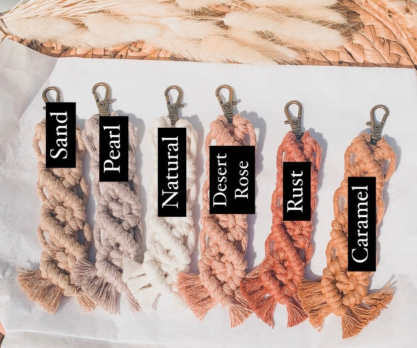 Macrame Keychain Desert Boho Collection