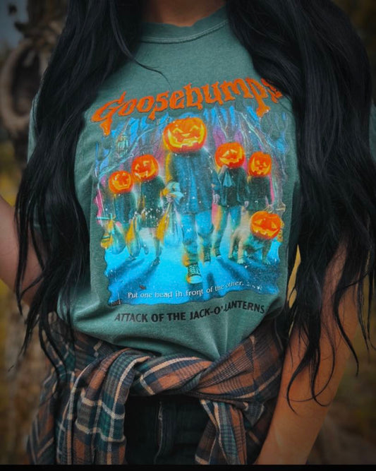 Vintage Goosebumps Comfort Color Fall Halloween Tshirt