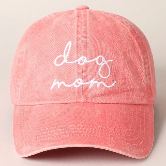 Embroidered Dog Mom Vintage Dad Hat