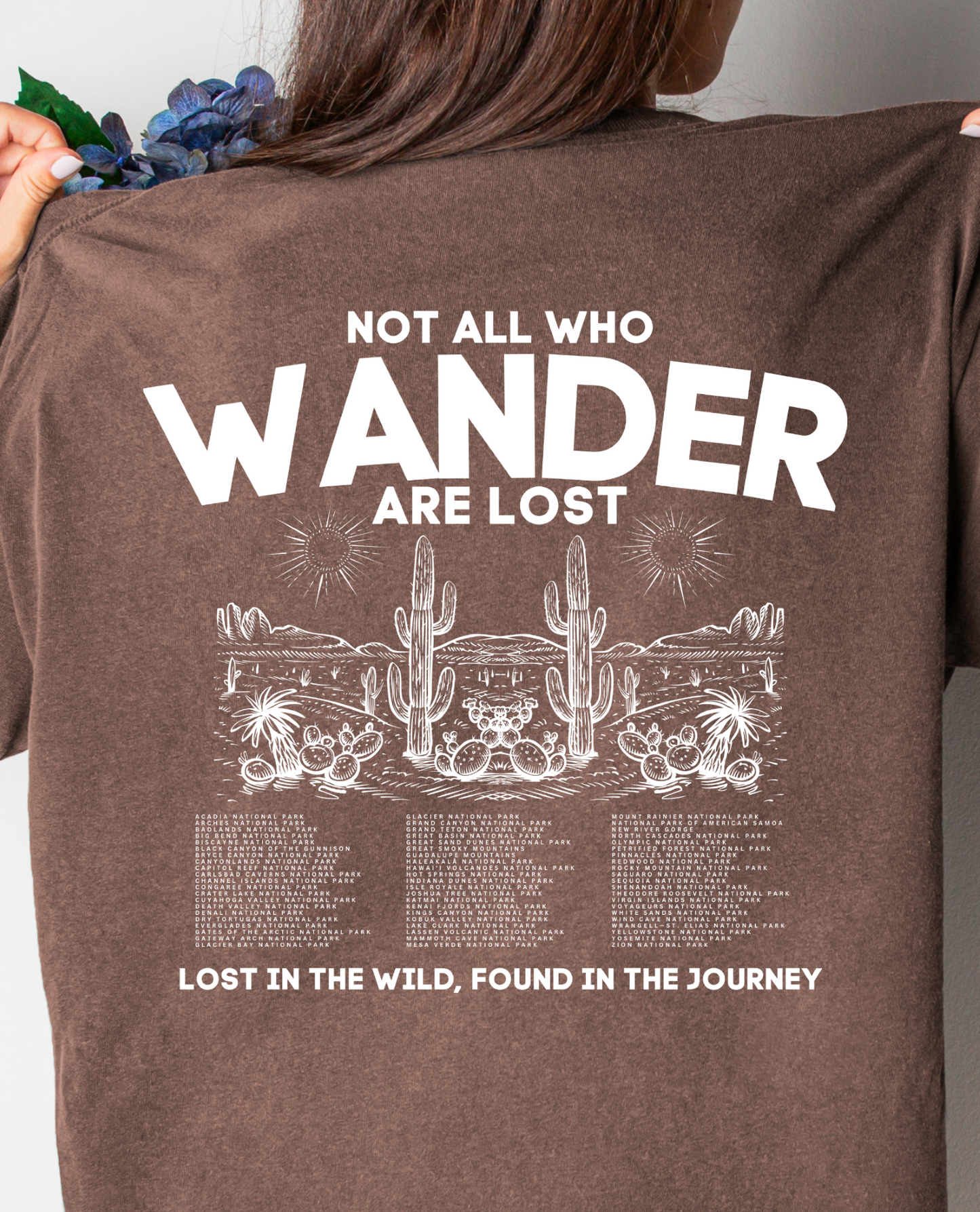 Not All Who Wander Vintage Style Comfort Color Tshirt