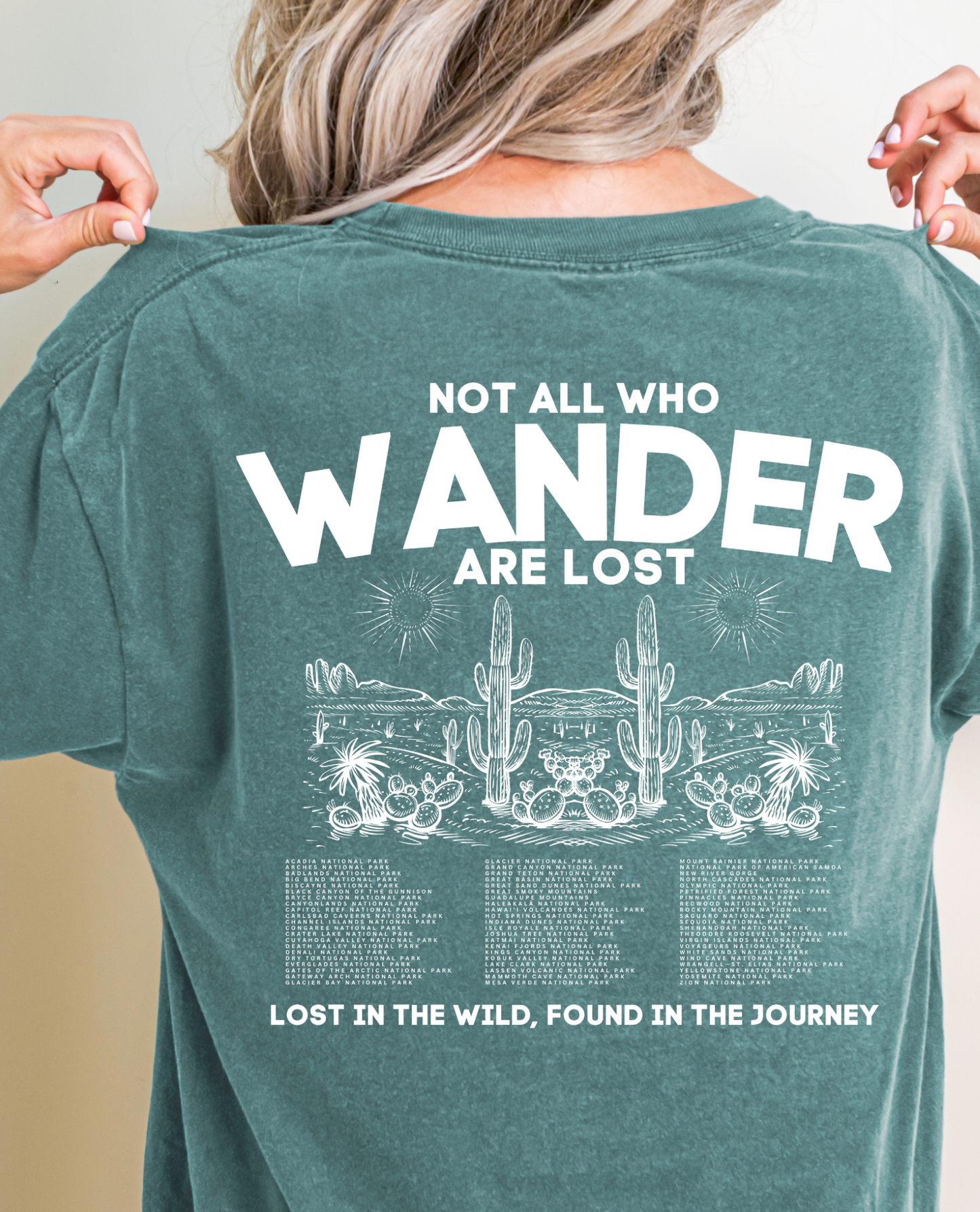 Not All Who Wander Vintage Style Comfort Color Tshirt