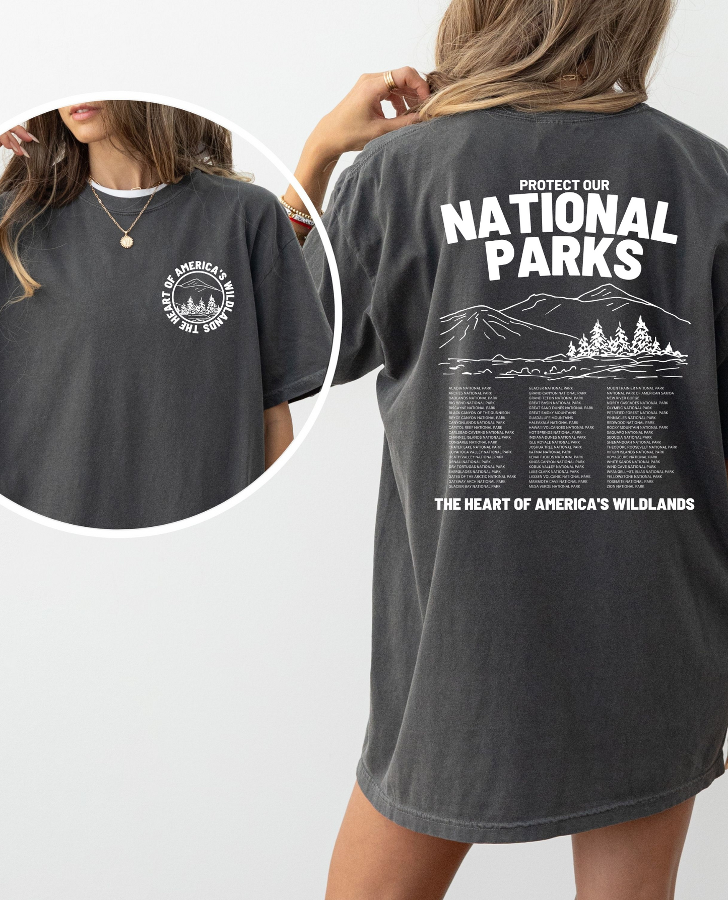 National Parks Vintage Style Comfort Color Tshirt